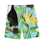 Aloha Keel-Billed Toucan Print Men's Sports Shorts