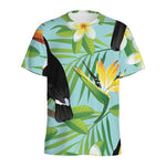 Aloha Keel-Billed Toucan Print Men's Sports T-Shirt