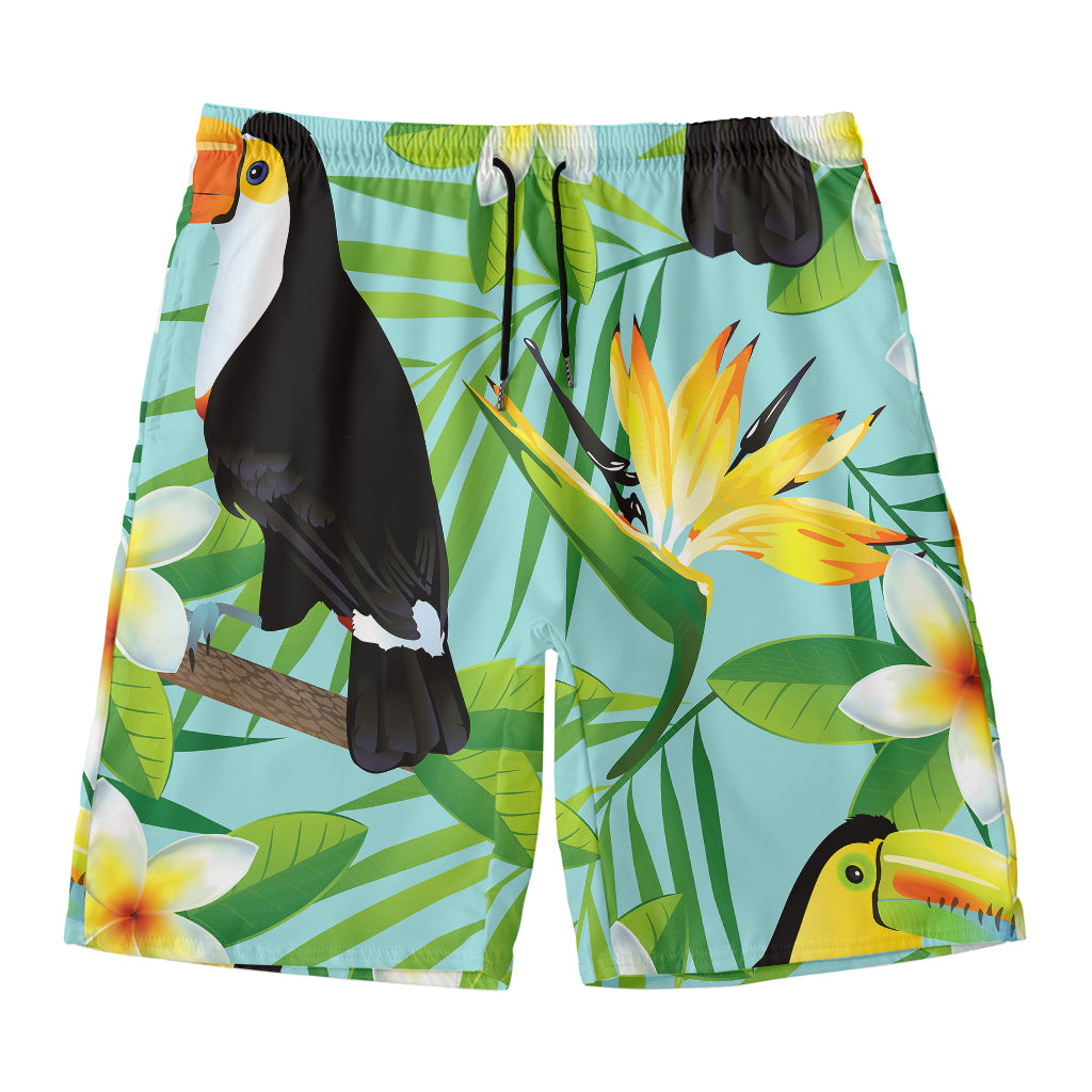 Aloha Keel-Billed Toucan Print Men's Swim Trunks