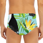 Aloha Keel-Billed Toucan Print Men's Triangle Swim Briefs