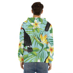 Aloha Keel-Billed Toucan Print Men's Velvet Pullover Hoodie