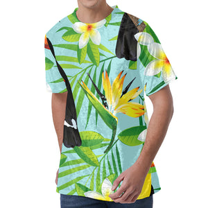 Aloha Keel-Billed Toucan Print Men's Velvet T-Shirt