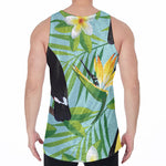 Aloha Keel-Billed Toucan Print Men's Velvet Tank Top