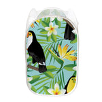 Aloha Keel-Billed Toucan Print Mesh Laundry Hamper