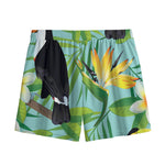 Aloha Keel-Billed Toucan Print Mesh Shorts