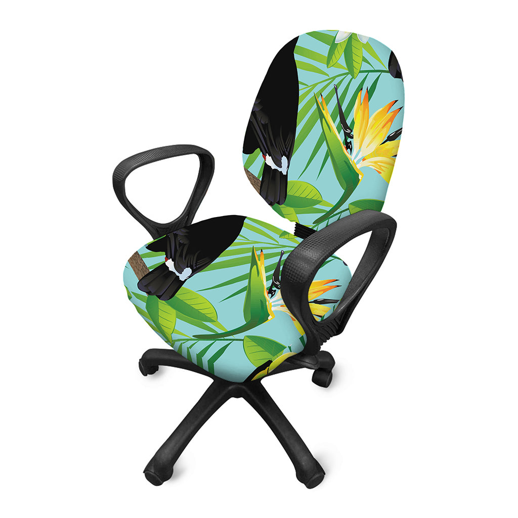 Aloha Keel-Billed Toucan Print Office Chair Cover