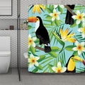 Aloha Keel-Billed Toucan Print Polyester Shower Curtain