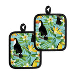 Aloha Keel-Billed Toucan Print Pot Holders