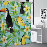 Aloha Keel-Billed Toucan Print Premium Shower Curtain