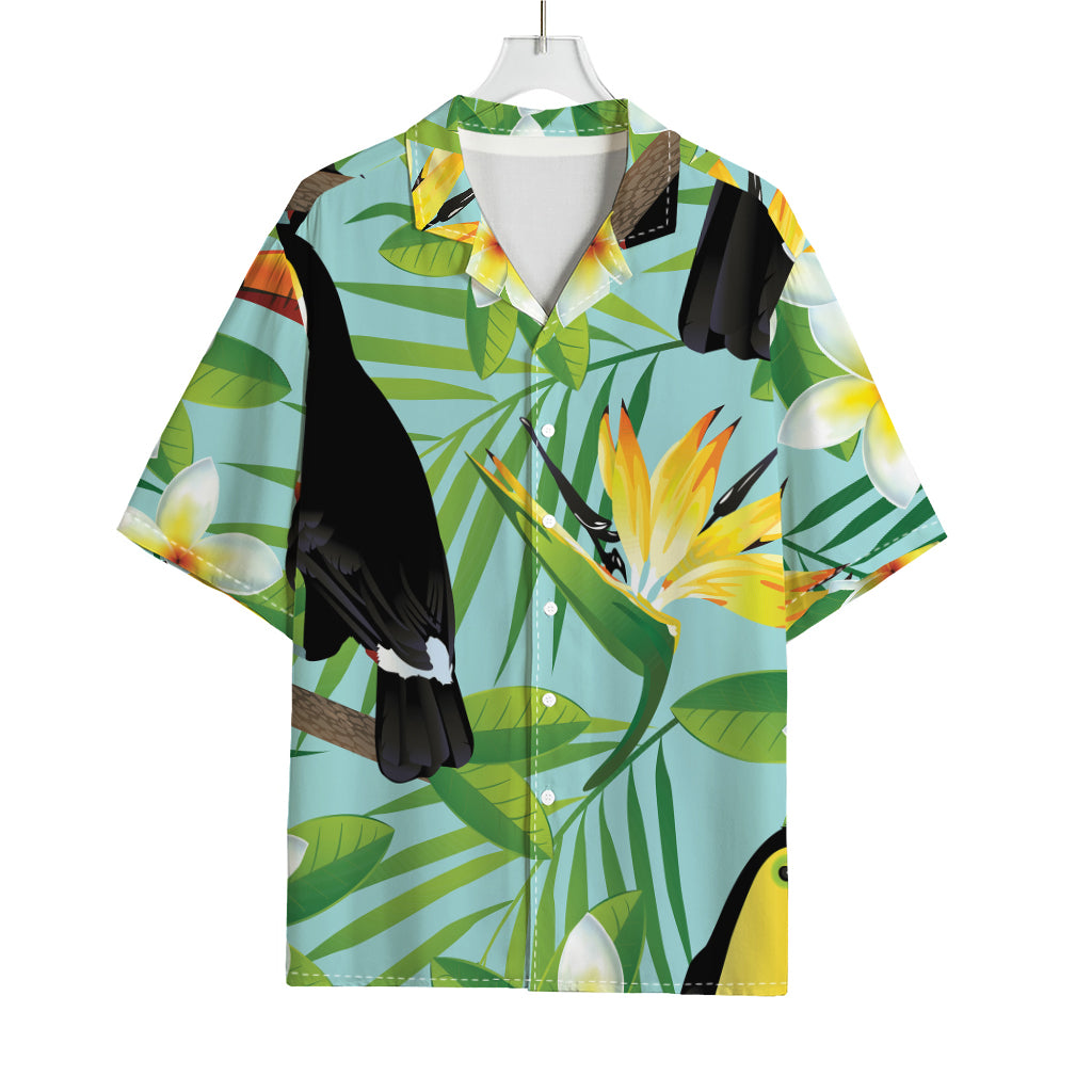 Aloha Keel-Billed Toucan Print Rayon Hawaiian Shirt