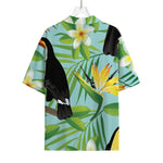 Aloha Keel-Billed Toucan Print Rayon Hawaiian Shirt