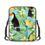 Aloha Keel-Billed Toucan Print Rectangular Crossbody Bag