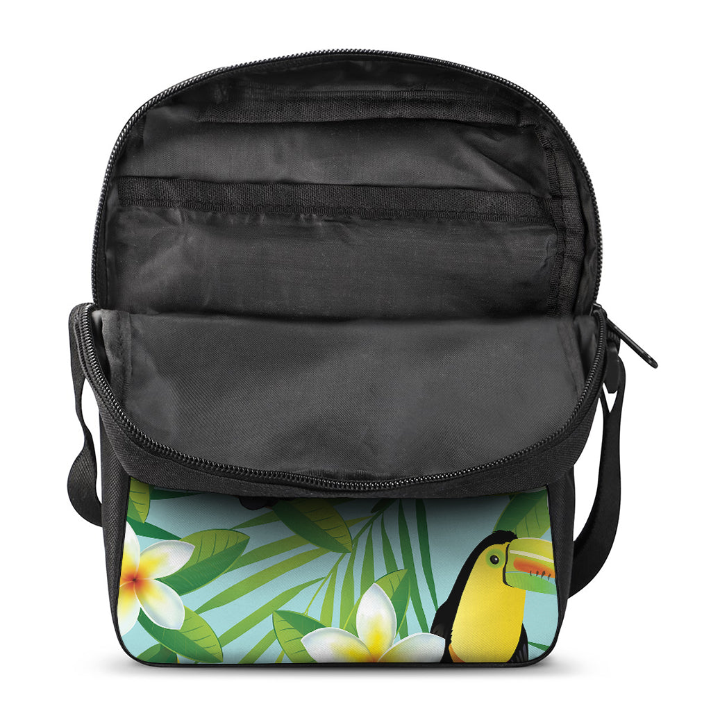 Aloha Keel-Billed Toucan Print Rectangular Crossbody Bag