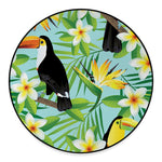 Aloha Keel-Billed Toucan Print Round Floor Mat