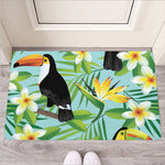 Aloha Keel-Billed Toucan Print Rubber Doormat