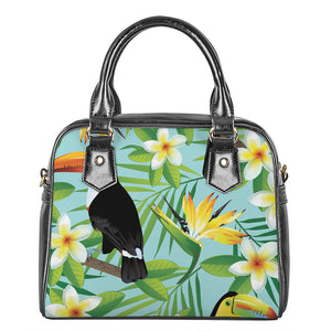 Aloha Keel-Billed Toucan Print Shoulder Handbag