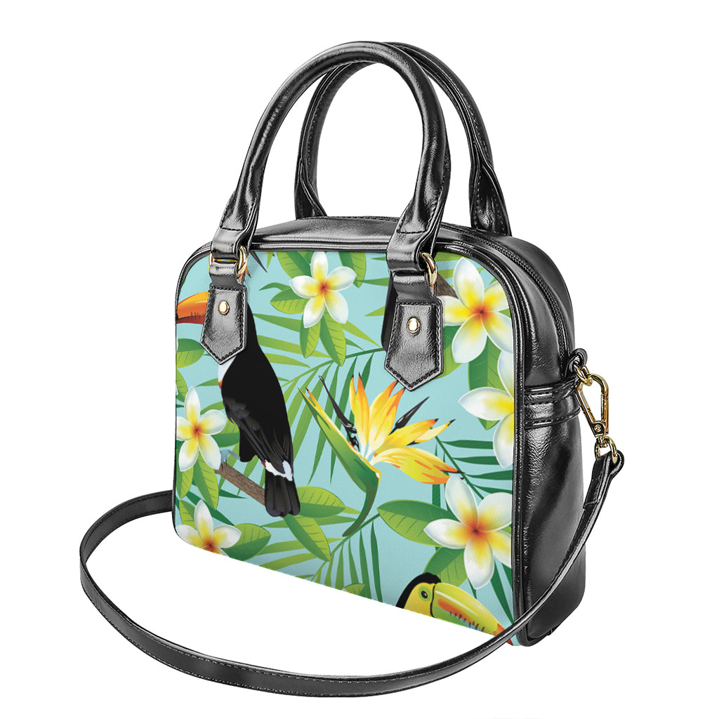 Aloha Keel-Billed Toucan Print Shoulder Handbag