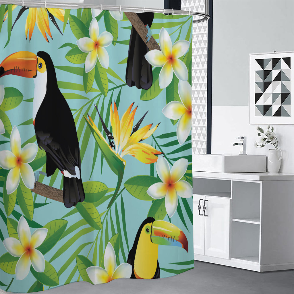 Aloha Keel-Billed Toucan Print Shower Curtain