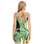 Aloha Keel-Billed Toucan Print Sleeveless One Piece Swimsuit