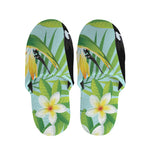 Aloha Keel-Billed Toucan Print Slippers
