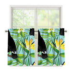 Aloha Keel-Billed Toucan Print Tier Curtains