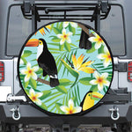 Aloha Keel-Billed Toucan Print Tire Cover