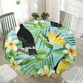 Aloha Keel-Billed Toucan Print Waterproof Round Tablecloth