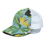 Aloha Keel-Billed Toucan Print White Mesh Trucker Cap