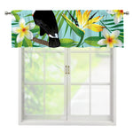 Aloha Keel-Billed Toucan Print Window Valance
