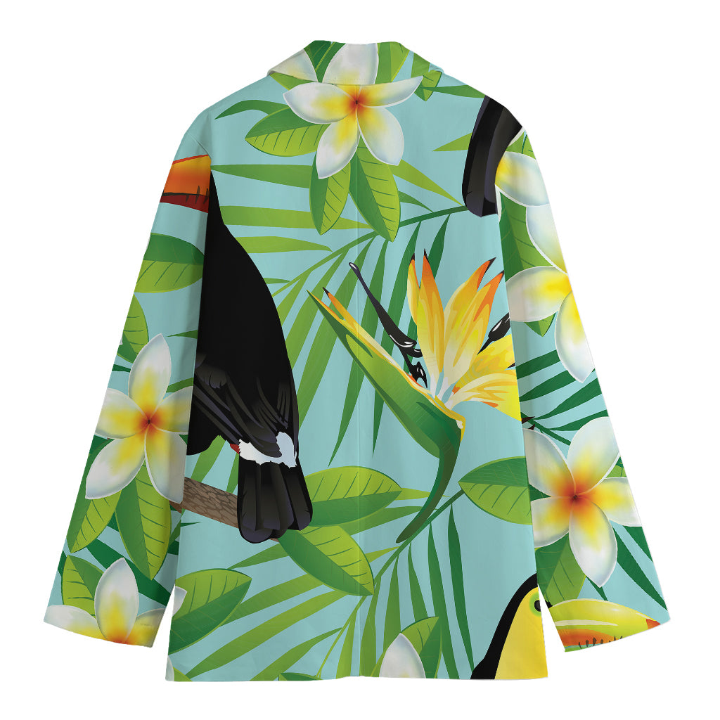 Aloha Keel-Billed Toucan Print Women's Blazer