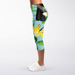 Aloha Keel-Billed Toucan Print Women's Capri Leggings
