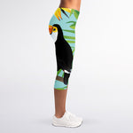 Aloha Keel-Billed Toucan Print Women's Capri Leggings