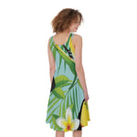 Aloha Keel-Billed Toucan Print Women's Sleeveless Dress