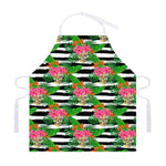 Aloha Skull Striped Pattern Print Adjustable Apron