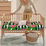 Aloha Skull Striped Pattern Print Baby Crib Sheet