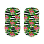 Aloha Skull Striped Pattern Print Bar Stool Covers