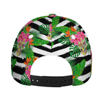 Aloha Skull Striped Pattern Print Baseball Cap