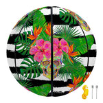 Aloha Skull Striped Pattern Print Basketball