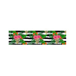 Aloha Skull Striped Pattern Print Bed Runner