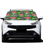 Aloha Skull Striped Pattern Print Car Windshield Snow Cover