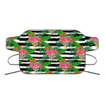 Aloha Skull Striped Pattern Print Car Windshield Snow Cover