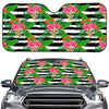 Aloha Skull Striped Pattern Print Car Windshield Sun Shade