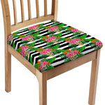 Aloha Skull Striped Pattern Print Chair Cushion Cover