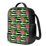 Aloha Skull Striped Pattern Print Crossbody Lunch Bag