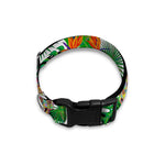 Aloha Skull Striped Pattern Print Dog Collar