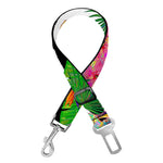 Aloha Skull Striped Pattern Print Dog Seat Belt