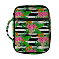 Aloha Skull Striped Pattern Print Front Pocket Bible Bag