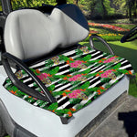 Aloha Skull Striped Pattern Print Golf Cart Seat Cover
