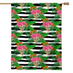 Aloha Skull Striped Pattern Print House Flag