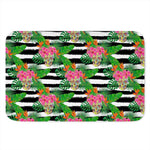 Aloha Skull Striped Pattern Print Indoor Door Mat